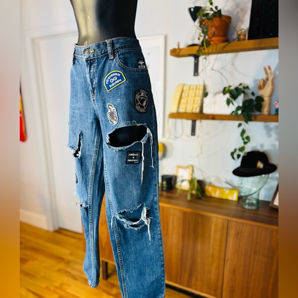 OBEY No. 89 Rare Special Edition Patchwork Jeans – The Nemesis - Picture 3 of 12